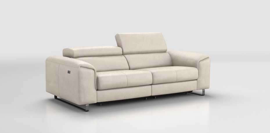Tassarolo - 3 seater sofa with 2 electric recliners